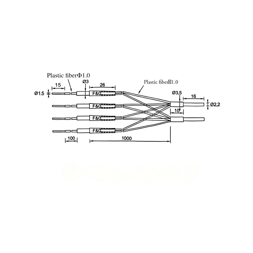 FFRS-1510-4 Multi-head slot-type fiber optic cable
