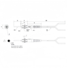 FFRC-610-M Coaxial diffuse reflection optical fiber