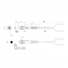FFRCC-610 Coaxial diffuse reflection optical fiber