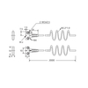 FFTW-54TZ 2M Mounting bracket through-beam fiber optic cable