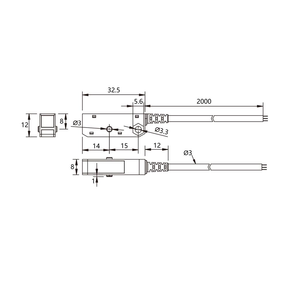 PJRI-S10P R2M Diffuse-reflective Photoelectric Sensor