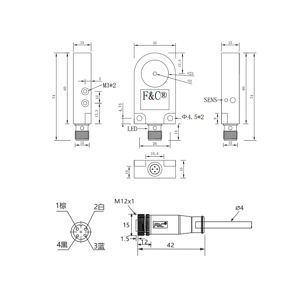 Ring Proximity Sensor FSNA03-N/D G02M