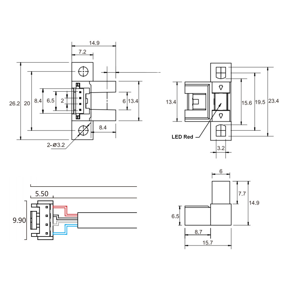 FC-SPV265Z/D Through-beam Photoelectric Sensor