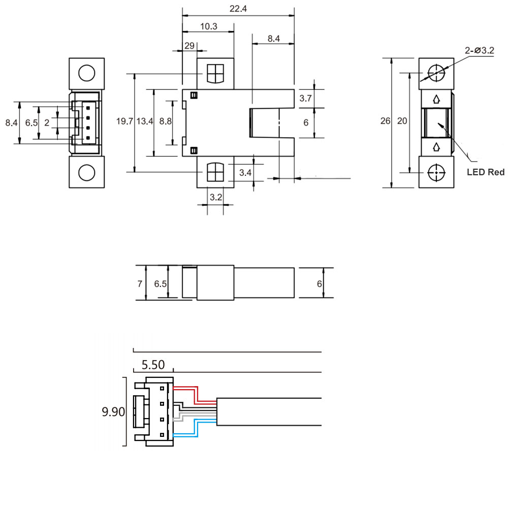 FC-SPV266Z/D Through-beam Photoelectric Sensor