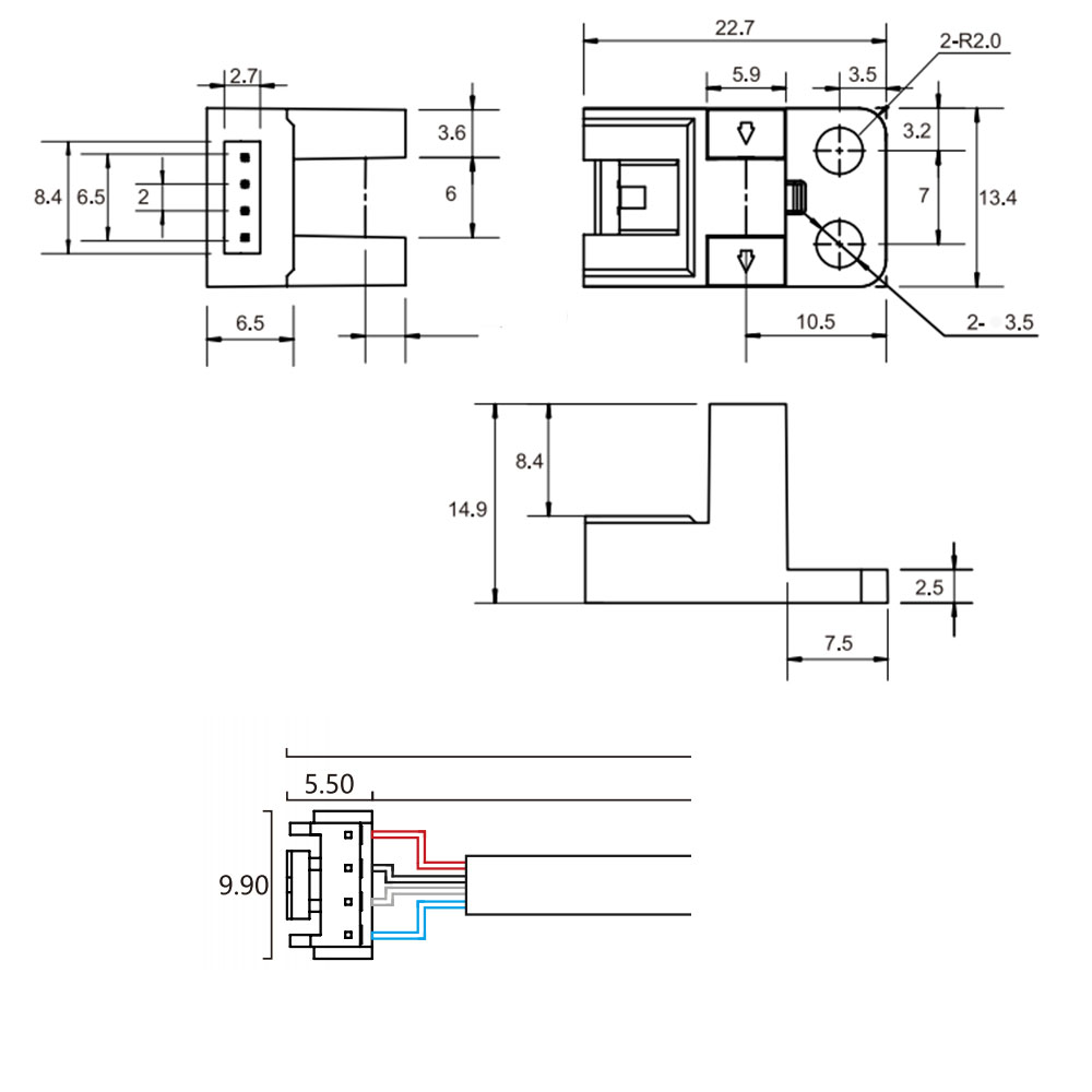 FC-SPV267Z/D Through-beam Photoelectric Sensor