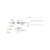 FFRW-610TZ Coaxial right-angle fiber optic cable