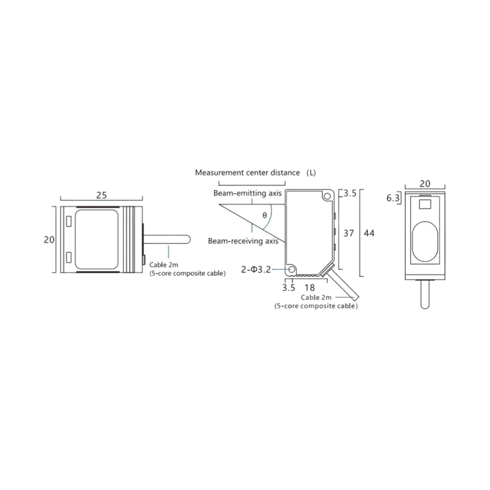 JGWY3-400NV Contact displacement sensor
