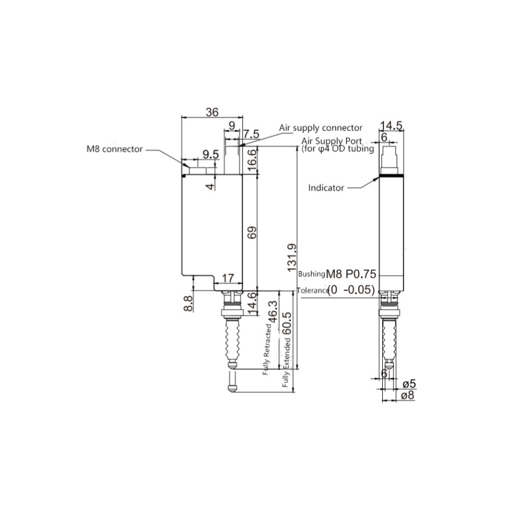 JCWY-GTD1205/485Q Contact displacement sensor