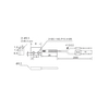 FFRS-44TZ 1M Mounting bracket diffuse reflective fiber optic cable