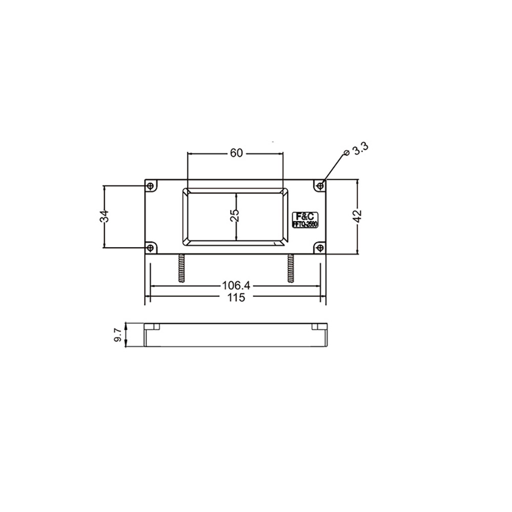 FFTQ-2560 2M Slot-type fiber optic cable 