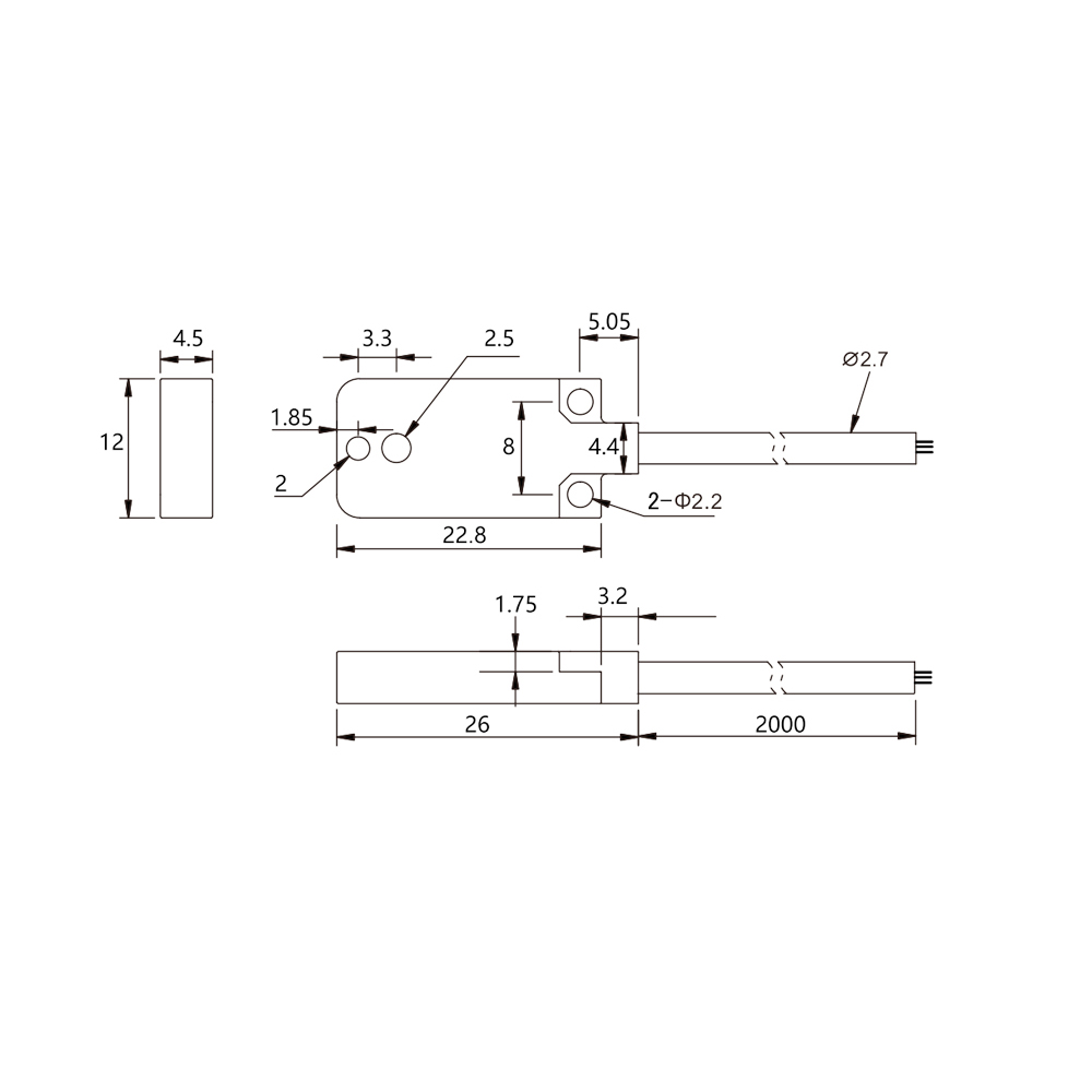 SJTI-AL50P R2M Through-beam Photoelectric Sensor