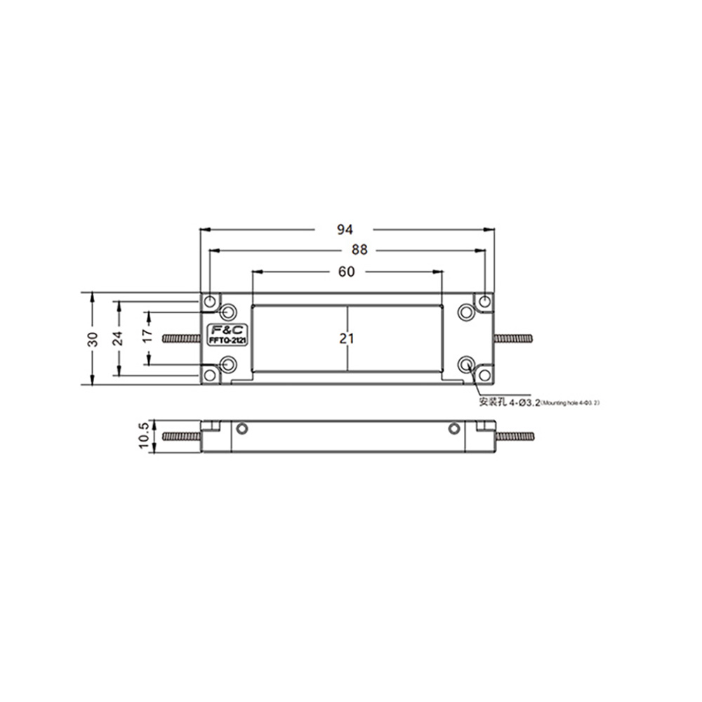 FFTQ-2160 2M Slot-type fiber optic cable 