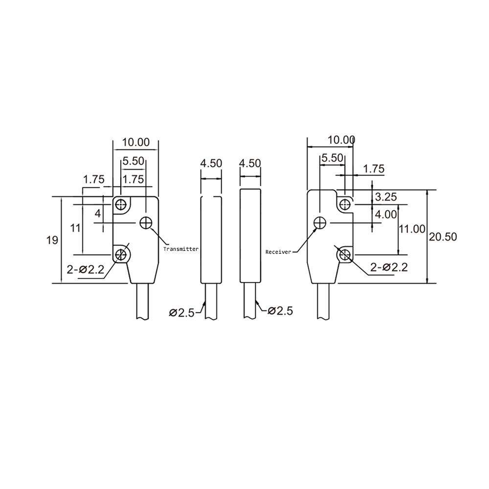 SJTR-S50DN R2M Through-beam Photoelectric Sensor