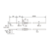 FFTS-V73BC 2M Side-view through-beam fiber optic cable