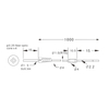 FFTE4-1510-I Coaxial through-beam fiber optic cable